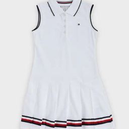 Tommy Hilfiger Kids White Regular Fit Dress-picture-20