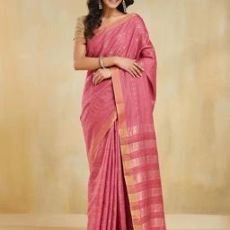 Fabindia Pink Regular Fit Saree-picture-31