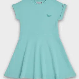 Tommy Hilfiger Kids Green Slim Fit Dress-picture-0
