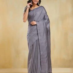 Fabindia Grey Regular Fit Saree-image-35