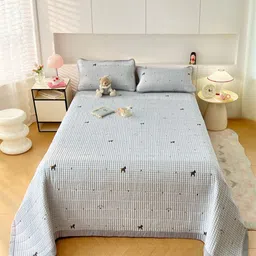 JC HOME Unisex Printed Double Bed King Bed Covers With Pillow Covers-image-48