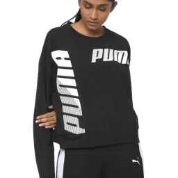 Puma Black Logo Print Sports Hoodie-image-18