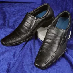 Mochi Men's Carbon Black Formal Moccasins-picture-31