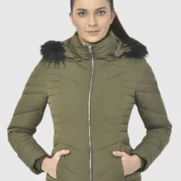 Woodland Olive Quilted Jacket-image-21
