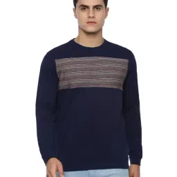 Louis Philippe Jeans Navy Round Neck Sweatshirt-picture-41
