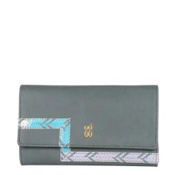 Baggit Grey Textured Tri-Fold Wallet for Women-image-78