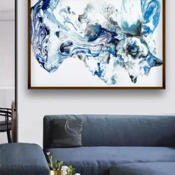 The Art House Abstract Multicolor Canvas Painting-image-9