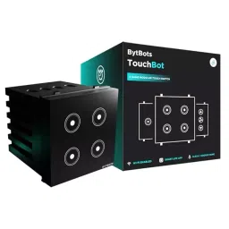 BytBots Smart 4 Gang Touch Switch Wi-Fi and Bluetooth with Glass Finish (Black)-26