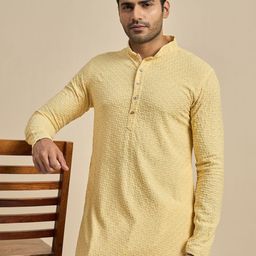 Anouk Men Thread Work Kurta image 1