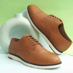 hoversoul Hoversole Men's Zuno Tan Derby Shoes-picture-14