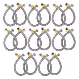 GENERIC Stainless Steel 24 inch Connection Pipe Silver, FG027 (Pack of 16)-picture-30