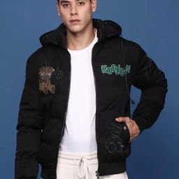 showoffff Showoff Black Cotton Slim FitJacket-picture-6