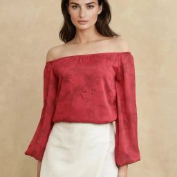 RAREISM Red Polyester Printed Long Sleeves Top-picture-21