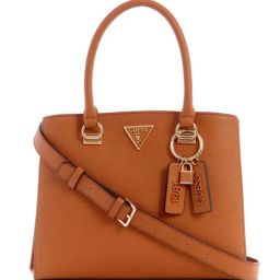 Guess Light Cognac NOELLE Medium Girlfriend Satchel-10