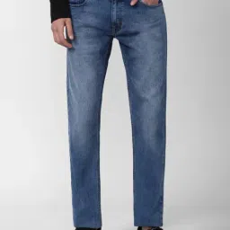 Peter England Blue Cotton Slim Fit Jeans-picture-38