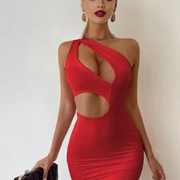 StyleCast One Shoulder Bodycon Mini Dress-picture-49
