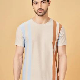 Urban Ranger By Pantaloons Jet Stream Slim Fit Striped T-Shirt-picture-11
