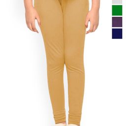 Tik Tok WEARS Girls Pack Of 5 Churidar Length Leggings-image-65