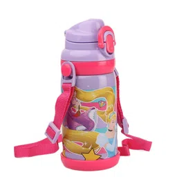 Disney Princess Purple & Pink Printed Double Wall Vacuum Flask Bottle - 600 ml-image-88