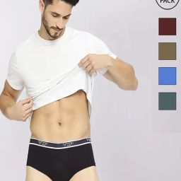 Vip Assorted Cotton Skinny Fit Briefs - Pack Of 4-74