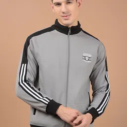 Dollar Men Lightweight Open Front Jacket with Embroidered image 1