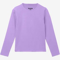 Bonkids Girls V-Neck Raw Edge T-Shirt-picture-38