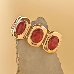 ToniQ Women Enamelled Gold-Plated Bracelet-image-88