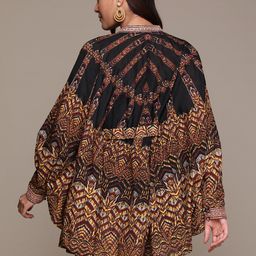 Ritu Kumar Ethnic Motifs Printed Kaftan Kurti with Camisole image 4