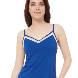 Amante Dark Blue Microfiber Sleep Cami-picture-39