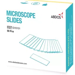 Abdos G10101 Glass Plain Microscope Slide, 50 Packs-10