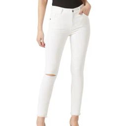 Miss Chase White Cotton Skinny Fit Jeans-image-63
