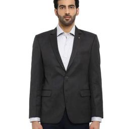 Raymond Grey Solid Regular Fit Suit-image-46