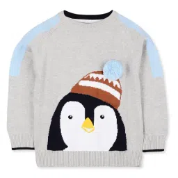 Cherry Crumble By Nitt Hyman Kids Grey Applique Sweater-image-44