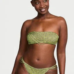 Victoria's Secret Printed Strappy Hardware Bandeau Bikini Swim Top-picture-8
