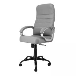 Zidle Leather Office Executive Chair 83.82X66 cm Ergonomic Design Grey & Black for Study & Home Office-picture-21