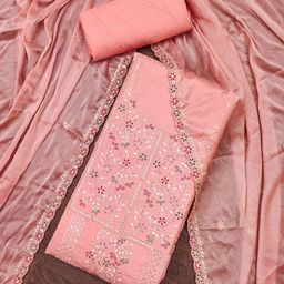 MANVAA Embroidered Pure Cotton Unstitched Dress Material-image-39