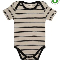 Turtledove London Organic Cotton Striped Onesie - Grey-picture-9