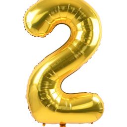 Shopperskart 2nd Birthday Foil Balloon - Golden-image-86