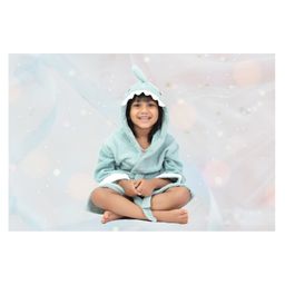 Thread Fairy Lion Bath Robe Shark Print - Blue-image-98