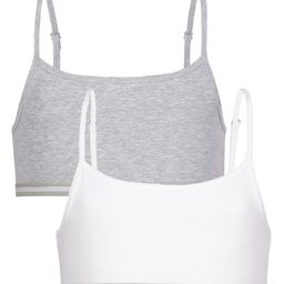 Charm n Cherish Cotton Beginners Bra Pack of 2 - Grey & White-image-39