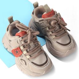 Oh! Pair Slip On Sneakers with Velcro & Lace Up Closure - Brown-image-71