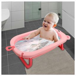 Skylofts Baby Foldable Bath Tub for Baby with Smart Temperature Indicator Baby Bath Tubs for Kids (Pink Mini Pool)-34