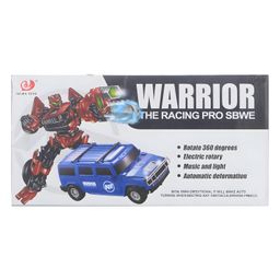 Negocio 2 in 1  Stylish Battery Operated Transformer Warrior Racing Pro Toy Car with Music and With Projector Lights - Pack of 1 Color May Vary-8