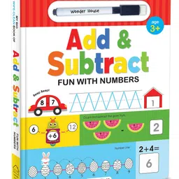wonder house books My Big Wipe & Clean Book of Add & Subtractfor Kids Fun With Numbers - English-picture-8