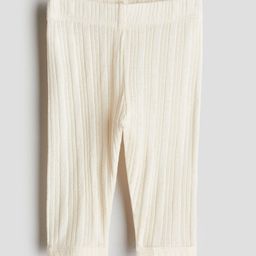 H&M Infant Girls Pointelle Cotton Jersey Leggings-image-77