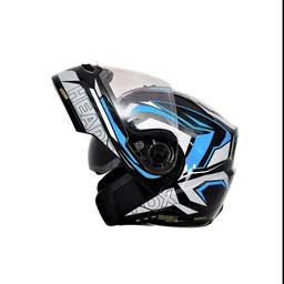 HEADFOX Graphic Printed Smart Bluetooth Helmet With Flash Lights-24