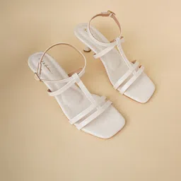 Mast & Harbour Striped Party Kitten Sandals-picture-4