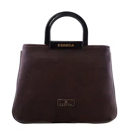 ESBEDA Brown Solid Handheld Bag-48