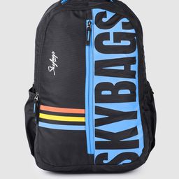 Skybags Unisex Blue Typography Backpack-picture-41
