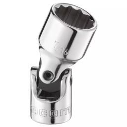 FACOM 6.35 mm (1/4 inch) Square Drive Hinged Socket 12-Points 34.6 mm Length, R.3/8F-17